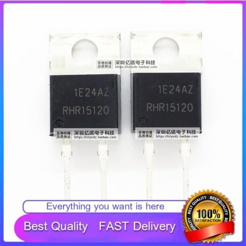 10Pcs/Lot New Original RHR15120 TO220-2 15A1200V SUPER FAST RECOVERY Diode Good Quality