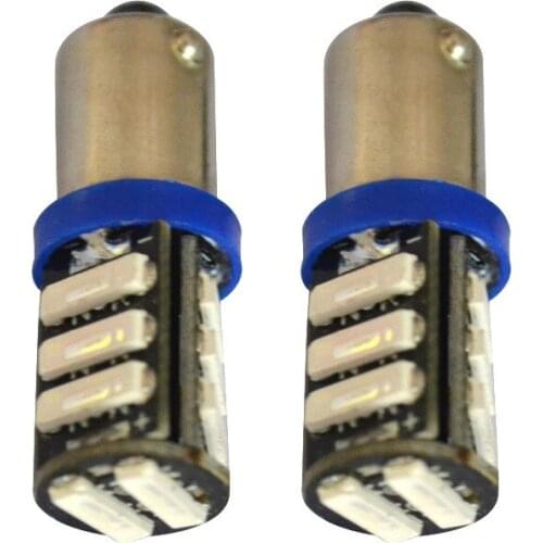 10X Bright T4W BA9S 7020 LED 11 SMD 7014 LED 11SMD White Blue Red Yellow Wedge Interior Bulbs Car LED Lamp Car Light Sourse 12V