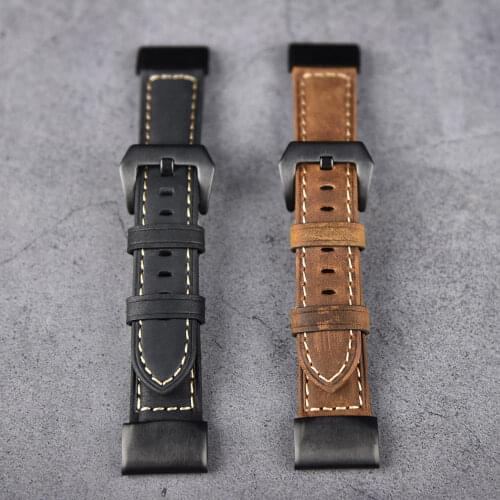 26mm 22mm 20mm Genuine Leather Easy Fit WatchStrap band for Garmin Fenix 6X 6 6S 5 5x 5s Quick Release Watchband WristBand Sport