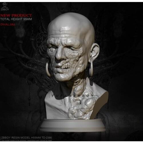 55MM Resin Bust Model Kits Yoga Master Avatar self-assembled TD-2386