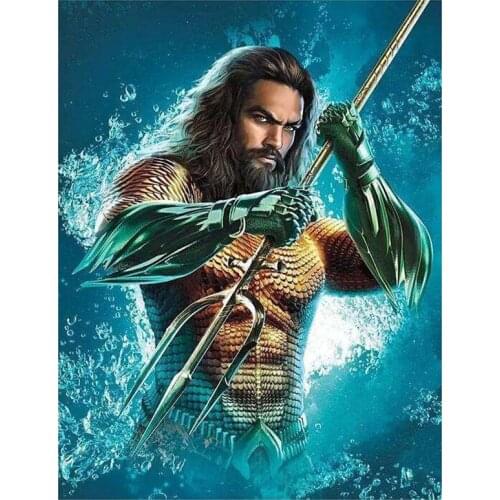 5D DIY Full Round/Square Diamond Painting Aquaman Movie Poster 3D Embroidery Cross Stitch Rhinestone Mosaic Home Decor Yy063