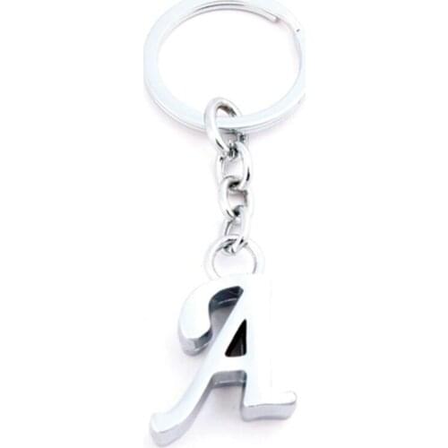 Alphabet English Letters Initial Charms Keychain Key Ring Wedding Birthday Party Favors and Gifts Free Shipping LX9138