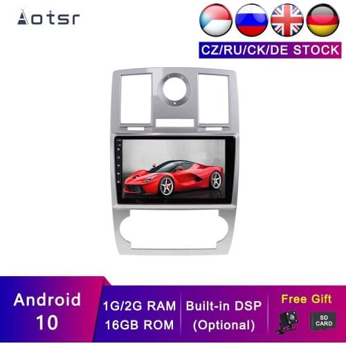 AOTSR Android 10 Car GPS For Chrysler 300C 2004-2014 For Jeep Dodge Navigation Car Player Multimedia DSP Head Unit Tape Recorder