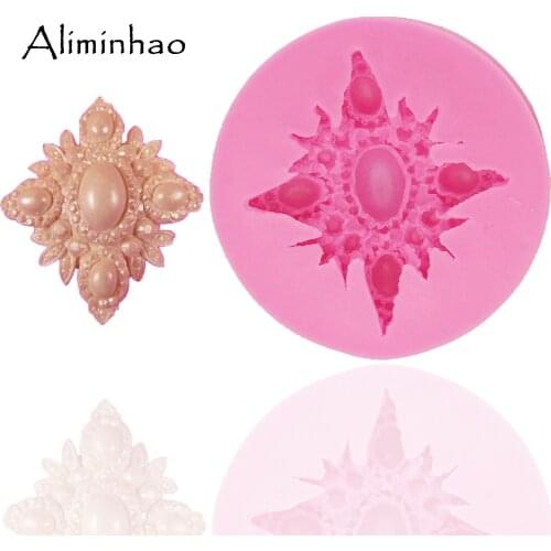 B0763 Gem shape DIY Cake Silicone mold chocolate fondant cake decorating tools wholesale