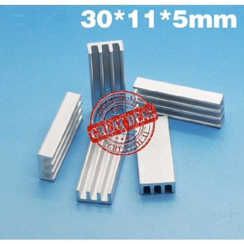 Free Shipping Wholesale 100PCS Aluminum router heatsink 30*11*5MM High quality Thermal block radiator