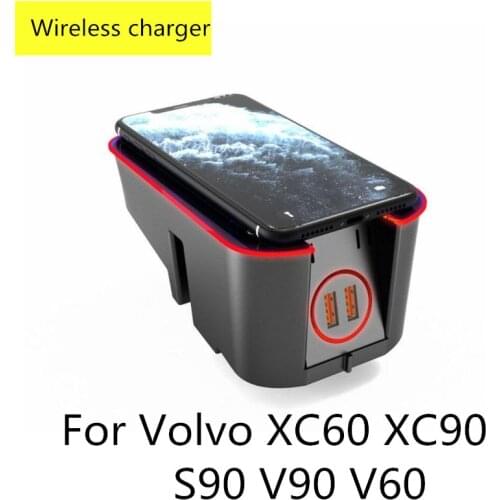 Wireless Charger For Volvo XC60 XC90 S90 V90 V60 2020 2019 Car Wireless Phone Charger For Volvo XC60 XC90 S90 V90 2018 2019 2020