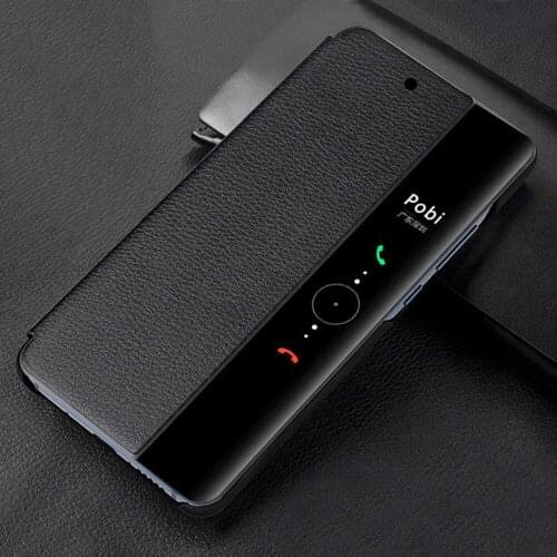For Huawei P30 Pro P30 Case PU Leather Smart Window View Flip Case Sleep Wake Up Function Cover for Huawei P30 P30Pro Shell