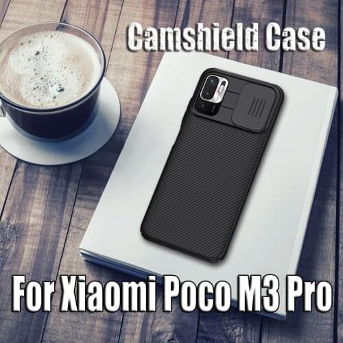 For Xiaomi Poco M3 Pro Case Nillkin Slide Camshield Lens Protective Back Cover For Xiaomi Poco M3 Pro 5G Cases