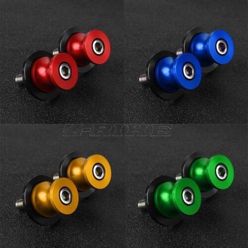 For YAMAHA WR250 WR250F WR250R WR250X WR 250 250X 250R Motorcycle Accessories Aluminum 6MM Stand Screws Swingarm Slider Spools