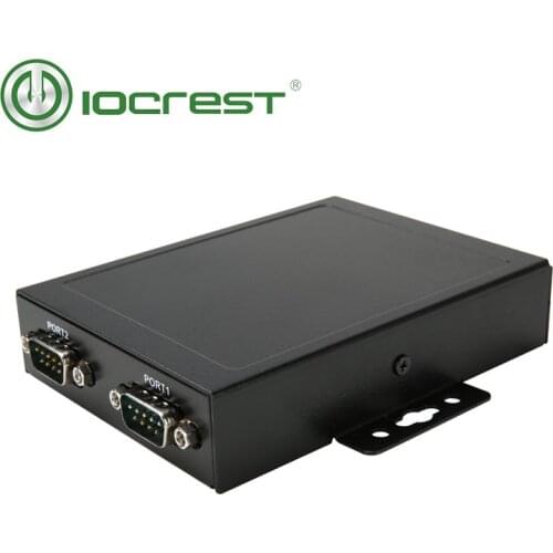 IOCREST USB 2.0 4 Pin Female to 2 Ports RS232 DB9 Serial Converter Adapter FTDI3410 Chips