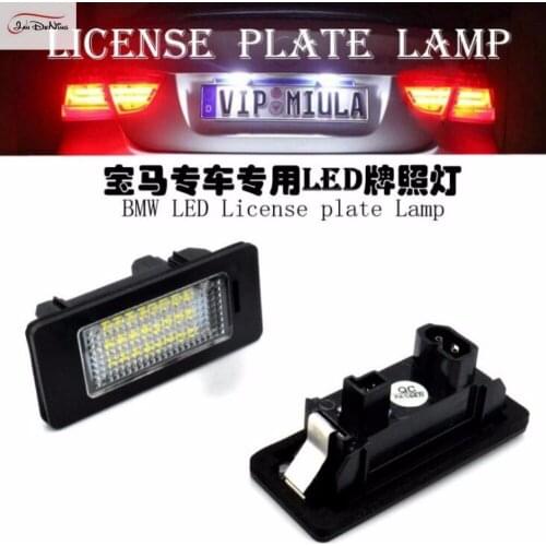 JanDeNing 2pcs Error Free 24 LED License Plate Lights For BMW 1 series/ 3 series/5 series/ X
