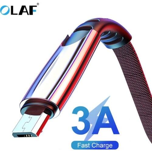 Olaf Micro USB Cable Fast Charging For Xiaomi Redmi Note 7 Pro Android Mobile Phone Data Cable for Samsung S7 Micro Charger