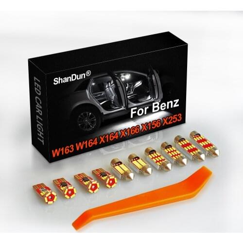 Canbus Car LED Interior Dome Map Light Kit For Mercedes Benz M ML GL GLK GLA GLC Class W163 W164 W166 X164 X166 X204 X156 X253