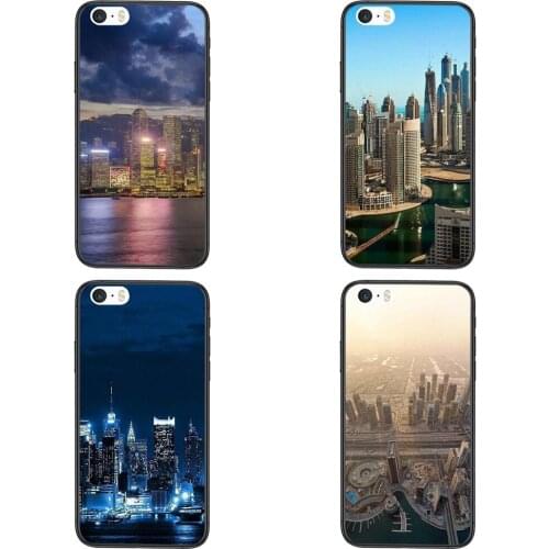 Building New York City Design For Xiaomi Mi11 Mi 11 Pro Ultra Lite 10T 10S Mi9 Poco X3 NFC F3 Incible Black Waterproof Pretty