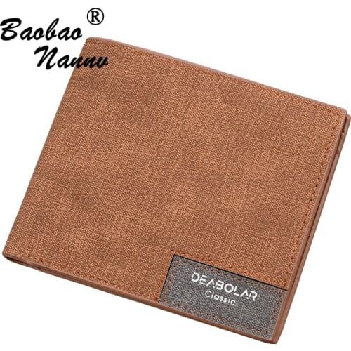 Vintage Leather Men Wallets Fashion Coin Pocket Brand Design Short Men Purse High Quality Male Card ID Holders Clutches Bag