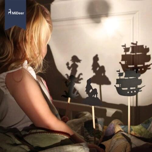 MiDeer Kids Fairy Tale Story Shadow Puppets Imagination Educational Toys for Children Interesting Projection Art Games Gift Set