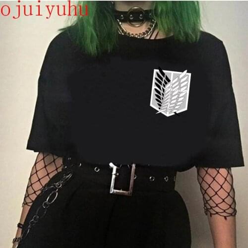 Hot Japanese Anime Attack on Titan T Shirt Men Kawaii Titans Attack Graphic Tees Cartoon Funny Levi Hip Hop Unisex T-shirt Male