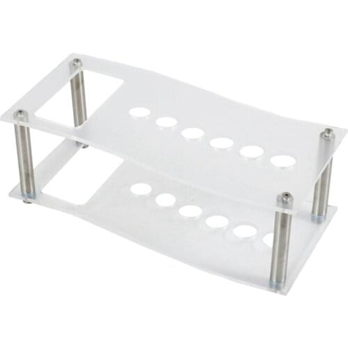 Wall-Mounted Clear Acrylic 6Slot Dry Erase Marker Holder, 6 Slot Clear Eraser Marker Organizer for Office School Home