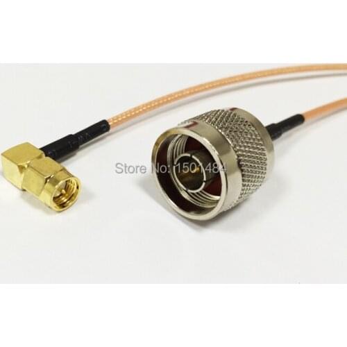 New SMA male right angle RA switch N male cable adapter RG316 15cm for wifi antenna wholesale