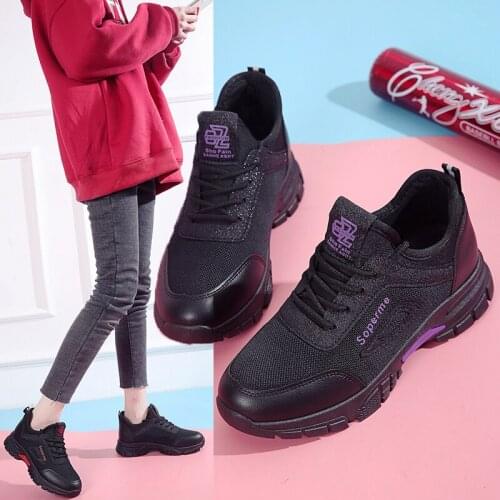 New Spring Womens Vulcanized Shoes Breathable Mesh Sports Casual Female Shoes Comfortable Soft and Wear-resistant Women Shoes