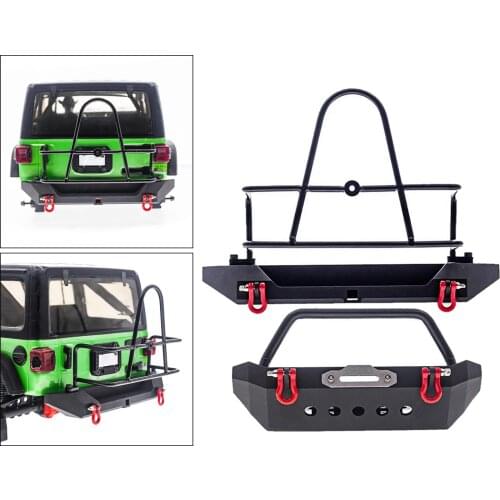 RC Front / Rear Bumper with Shackles for SCX10 90046 SCX10 III RC Crawler