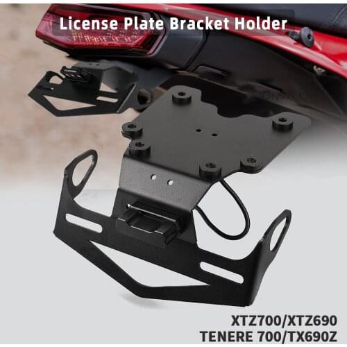 Tenere 700 XTZ700 Motorcycle License Plate Holder Bracket Light Tail Tidy Fender Eliminator For Yamaha TX690Z XTZ690 2020 2021