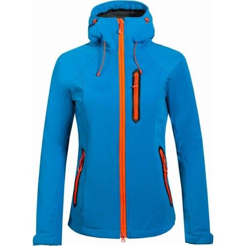 Windproof Climbing Camping Trekking Running Female Coats Womens Hiking Softshell Fleece Jacket Outdoor Sport