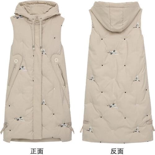 Plus Size 5XL Autumn Winter Woman Warm Cotton Padded Vests Female Oversized Thick Hooded Waistcoat Ladies Sleeveless Coats Q70