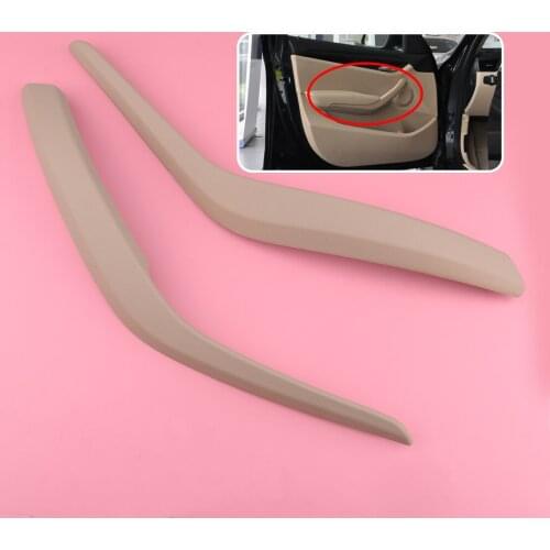 1Pair Beige Interior Side Door Handle Cover Trim Panel Fit For BMW X1 E84 2010 2011 2012 2013 2014 2015 2016