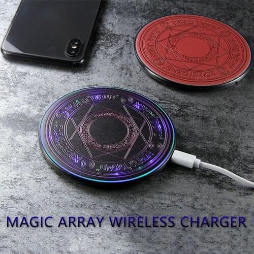 10W Wireless Magic Array Charging Pad Wireless Charger Qi Mat Sailor Moon Wifi Chargeur Induction For iPhone 11XS Xiaomi Samsung