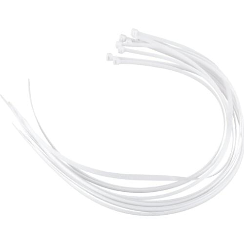 10X Extra Long 76Cm Cable Ties White Zip Wraps