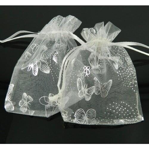 30Pcs Wedding Christmas Gift Pouches Bag Organza Bags Jewelry Packaging bags Wedding Event Party Decoration Supplies