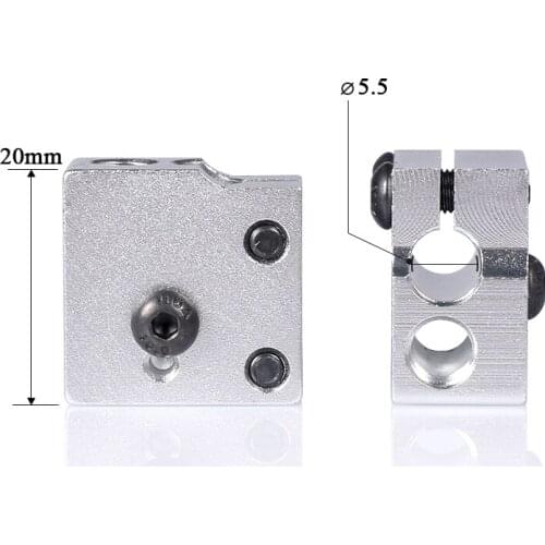 3D Volcano aluminum Block for V6 Bowden direct J-head hot end heat Block 3D printer accessories