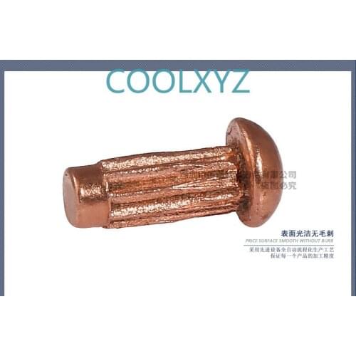 Aluminum rolling solid rivet purple copper sign rivet M2M3 20PCS