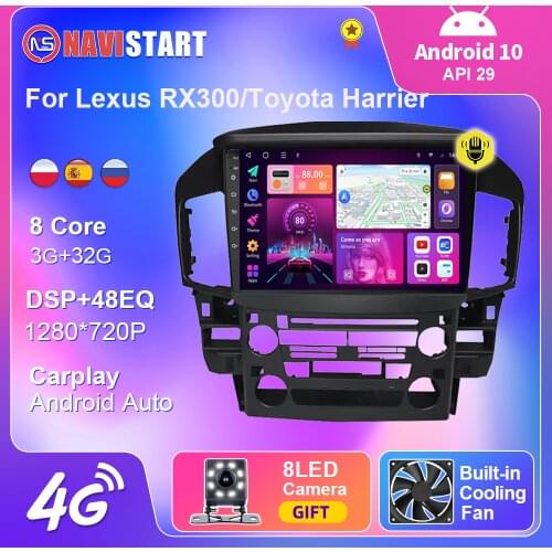 Car Radio For Lexus RX300/Toyota Harrier 1997-2003 Multimedia Video DSP CarPlay Android Auto Player Navigation GPS 2 din No DVD