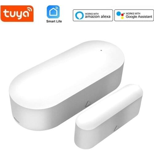 Tuya Smart Home WiFi Door Sensor Window Detector Security Protection Alert App Notification Magnetic Security Alarm Sensor