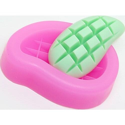 Mango Shaped Liquid Silicone Mold DIY Handmade Soap Molds 3D Cake Moulds