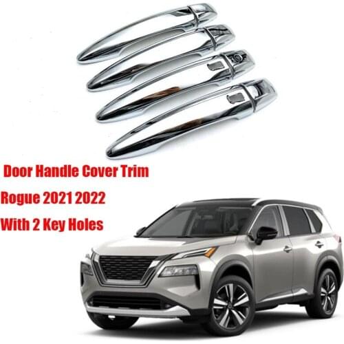 ABS Chrome Trunk Rear Door Handle Cover Moulding Trim for Nissan Rogue 2021 2022 Entry Car Styling