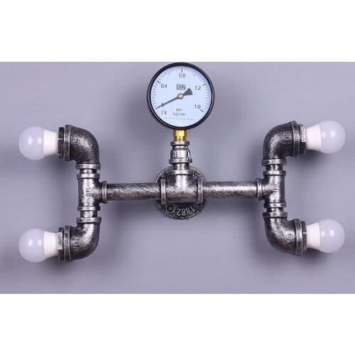 Loft Retro Led Lamp Cafe Industrial Style Personalized Restaurant Bedroom Corridor Staircase Decorative Wall Iron Wall Lamp