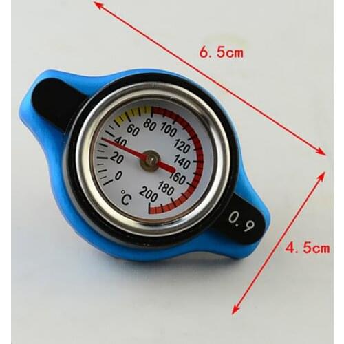 MagiDeal Universal Small Head 0.9 Bar Safety Thermo Temp Gauge Radiator Cap
