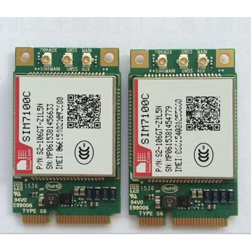 SIMCOM SIM7100C Minipcie 4G LTE-FDD/LTE-TDD UMTS/HSDPA/HSPA+ GSM/GPRS/EDGE Cat3 Module 100% New&Original