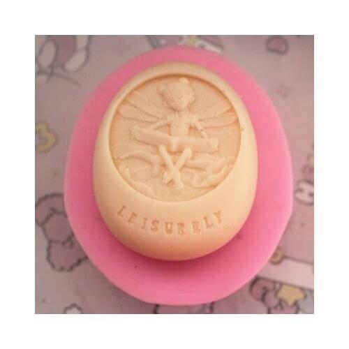 Handmade Soap Silicone Mold Animal Candle Molds Polymer Clay free angel play "QIN"