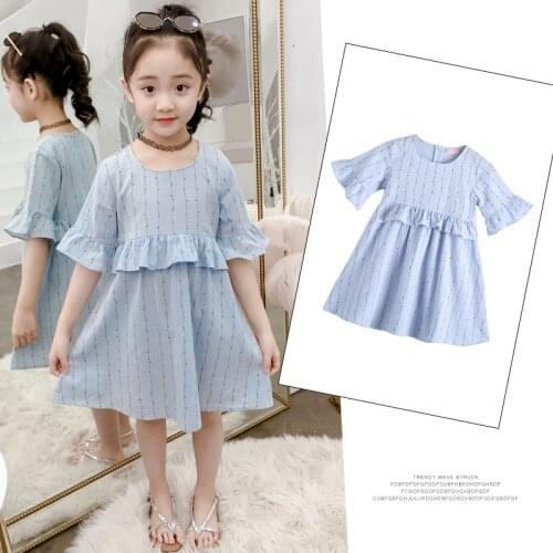 2021 New Summer Girls Dress 12 Childrens Clothing 11 Clothes 10 Children 9 Fashion Vest Net Yarn Dresses 8 Kids 7 6 5 Years Old