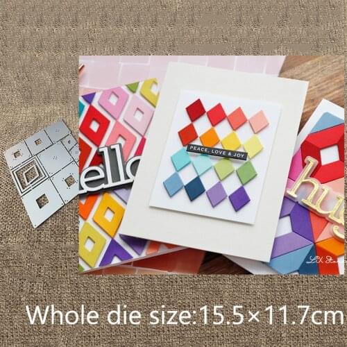 New Design Craft Metal stencil mold Cutting Dies Geometric shape decoration scrapbook die cuts Album Paper Card Craft Embossing