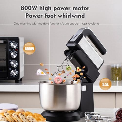 HAEGER Planetary Mixer Stand Mixer 2 in 1 Food Processors Hand Mixer Electric Mixer with Bowl Kitchen Blender Dough Mixer 3.5L