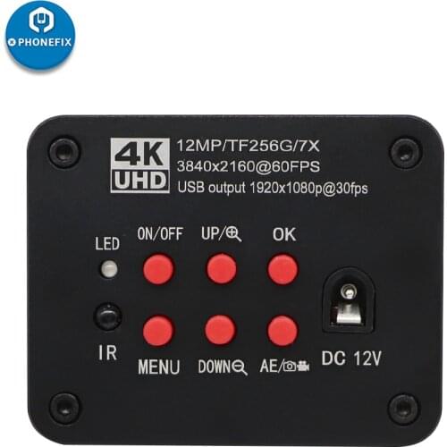 4k camera 60fps video sony professional Ultra HD 12MP 1080P HDMI CMOS UHD Digital Electronic Industrial USB microscope camera