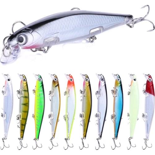 1pc Minnow Fishing Lure 11cm 9cm Floating Wobblers Pesca Artificial Hard Bait swimbait Crankbait Bass carp Lures Fishing Tackle