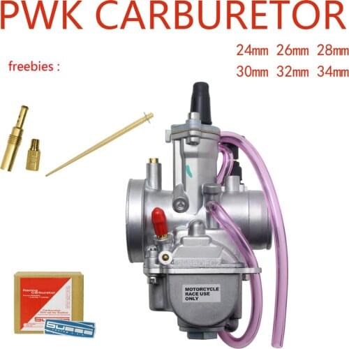 Universal For PWK 28 30 32 34 mm 2T 4T For Keihin Mikuni Carburetor Carburador With Power Jet For Yamaha Suzuki Honda 75cc-250cc
