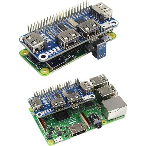 Raspberry Pi 4 Port USB Hub USB to UART Debugging for Raspberry Pi Zero/W/3B/3B