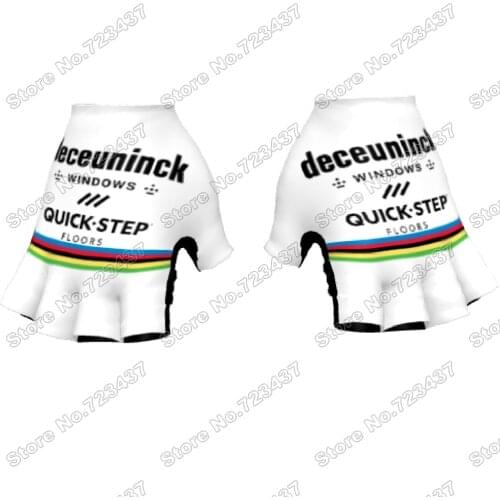 2021 QUICK STEP World Champion Cycling Gloves Half Finger Bicycle Glove Gel Bike Glove MTB Maillot Gant Cyclisme Guante Ciclismo